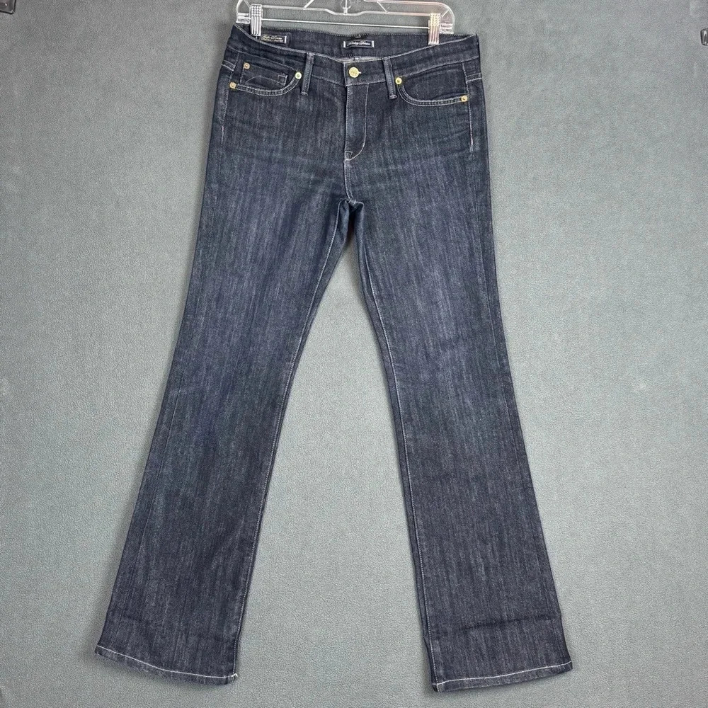 Fidelity Denim Jeans Lily Mid Rise Boot Cut Dark Wash Viper Rinse Women’s 30/31